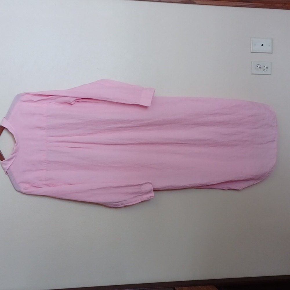Frank & Eileen Dusty Rose Button-Front Maxi Shirt Dress - Picture 13 of 15